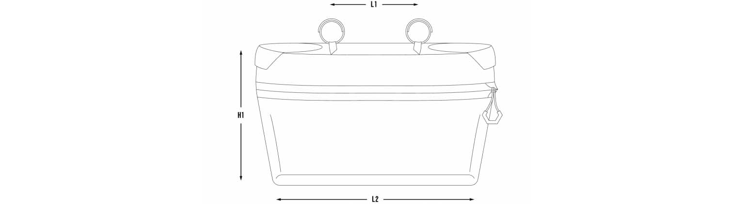 Apidura Racing Handlebar Pack 5L dimensions